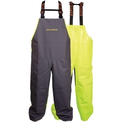 MEN'S HAULER 504 PVC BIBS - HI-VIS YELLOW AND GREY X-LARGE